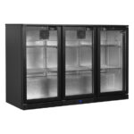 Tefcold Backbar-Kühlschrank BA31H, Schwarz, EEK B