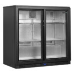 Tefcold Backbar-Kühlschrank BA21S, Schwarz, EEK A