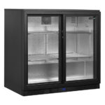 Tefcold Backbar-Kühlschrank BA26S, Schwarz, EEK A