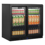 Tefcold Backbar-Kühlschrank BA26S, Schwarz, EEK A – Bild 2