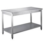 SARO Edelstahltisch zerl. Unterblatt - B 1200 x T 600