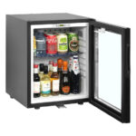 Tefcold Minibar-Kühlschrank mit Glastür TM35GC, Schwarz, EEK G – Bild 2