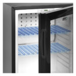Tefcold Minibar-Kühlschrank mit Glastür TM45GC, Schwarz, EEK G – Bild 3