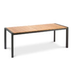 Barths Paros - Dining Tisch 210x90 cm, Teakholz - Anthrazit