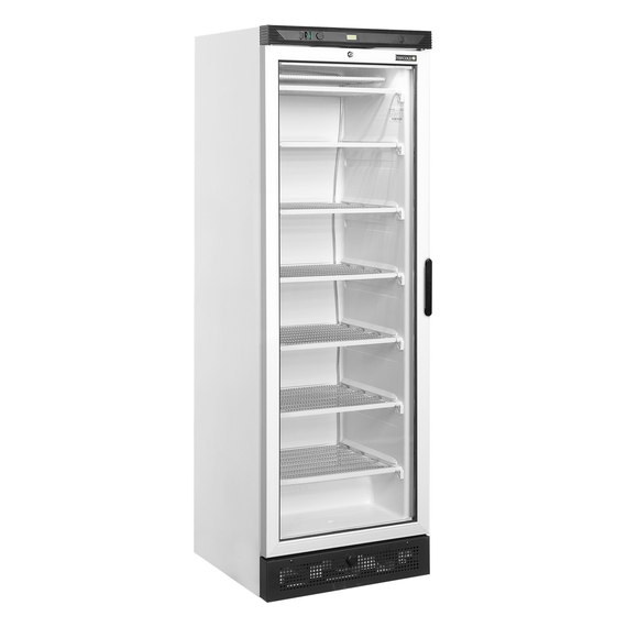 46988-UFFS371G-L-H.jpg Tefcold Vitrinen-Gefrierschrank, Linksanschlag UFFS371G L/H, Weiß, EEK C – Bild 1