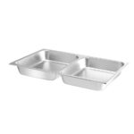 Hendi Lebensmittelpfanne GN 1/1 zweigeteilt, 7,5L, 530x325x(H)65mm – Bild 2