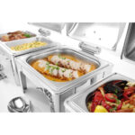 Hendi Chafing Dish GN 1/1, Spiegelglanz, Profi Line, 9L, 570x405x(H)320mm – Bild 2