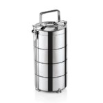 Was Germany Thermoetagentransportbehälter mit 3 Speiseeinsätzen á 0,6 ltr., Edelstahl