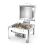 Hendi Chafing Dish GN 2/3, satiniert, Profi Line, 6L, 395x430x(H)290mm – Bild 2