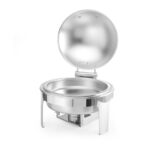 Hendi Chafing Dish rund, satiniert, Profi Line, 6L, 465x420x(H)320mm – Bild 4