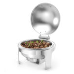 Hendi Chafing Dish rund, satiniert, Profi Line, 6L, 465x420x(H)320mm – Bild 2