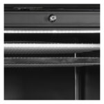 Tefcold Vitrinen-Gefrierschrank, Linksanschlag UFSC371G Black L/H, Schwarz, EEK C – Bild 3