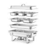 Hendi Chafing Dish Gastronorm 1/1, Kitchen Line, 9L, 585x385x(H)315mm – Bild 5