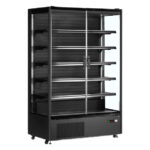Tefcold Supermarkt-Multideck-Kühlschrank PC1250B, Schwarz RAL9005, EEK B