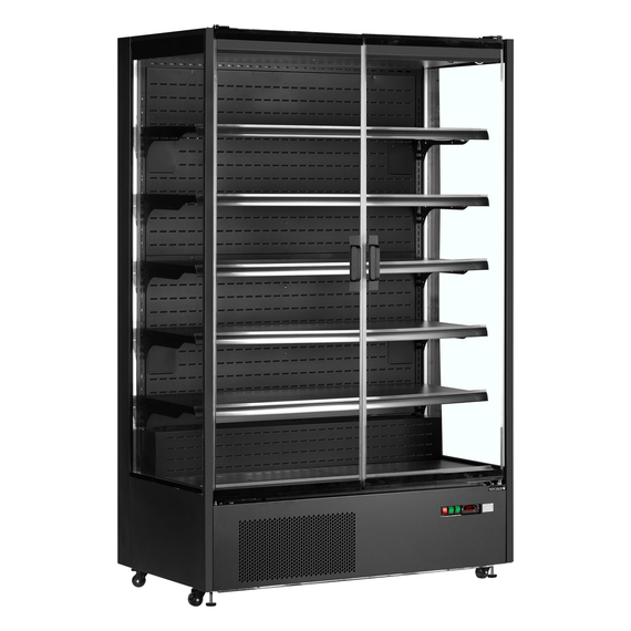 47447-PC1250B.jpg Tefcold Supermarkt-Multideck-Kühlschrank PC1250B, Schwarz RAL9005, EEK B – Bild 1