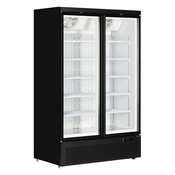 47531-Atom-Maxi-F2DB.jpg Tefcold Glastürgefrierschrank Atom Maxi F2DB, Schwarz RAL9005, EEK D – Bild 1