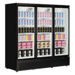 Tefcold Glastürgefrierschrank Atom Maxi F3DB, Schwarz RAL9005, EEK D – Bild 2
