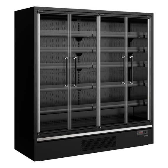 48106-Galaxy-GP20FGD-Maxi-Black.jpg Tefcold Supermarkt-Multideck-Kühlschrank Galaxy+ GP20FGD Maxi Black, Schwarz RAL9005, EEK B – Bild 1