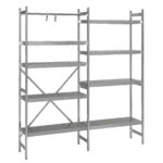 SARO Grundregal 1200 x 400 x 1800mm 4 glatte Böden