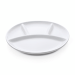 Was Germany Fondueteller Set, 4-fach Unterteilung, Ø 25 cm, Set á 6 Stück, Porzellan