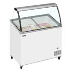 Tefcold Speiseeisvitrine IC301SCE+SO, Weiß, EEK D – Bild 2