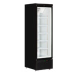 Tefcold Glastürgefrierschrank Atom Maxi F1DB, Schwarz RAL9005, EEK C