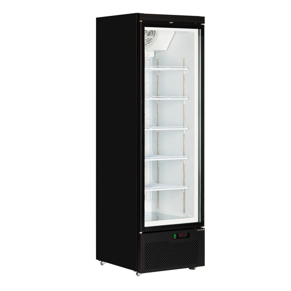 49841-Atom-Maxi-F1DB.jpg Tefcold Glastürgefrierschrank Atom Maxi F1DB, Schwarz RAL9005, EEK C – Bild 1