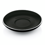 Was Germany Cappuccinountertasse Set ITALIA BLACK, für 4998 020, Set á 6 Stück, Porzellan