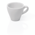 Was Germany Espresso Obertasse Set ITALIA WHITE, 90 ml, Set á 6 Stück, Porzellan