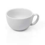 Was Germany Caffè Latte Set ITALIA WHITE, 350 ml, Set á 6 Stück, Porzellan