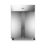Maxima Gastro Kühlschrank - 1400 l - 6 Einstellbare Regale (2/1 GN) - auf Rädern - Rostfreier Stahl – Bild 2