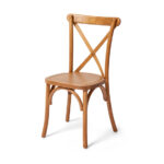Feros Crossback – Stapelstuhl, Holz/Hellbraun