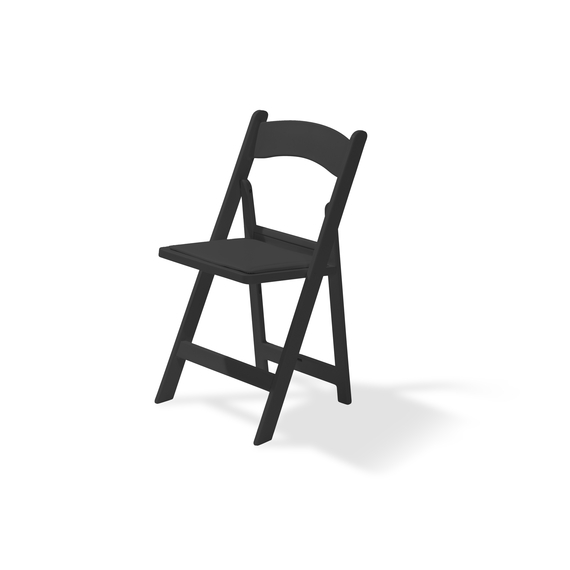 50215_mary_folding_wedding_chair_black_1.jpg Feros Mary – Klapp-Hochzeitsstuhl mit Sitz aus Kunstleder, Schwarz – Bild 1