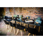 Feros Keeve – Stapelstuhl, Holz/Schwarz – Bild 6