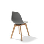 Feros Keeve – Stapelstuhl, Holz/Grau – Bild 2