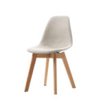 Feros Keeve – Stapelstuhl Gepolstert, Holz/Beige