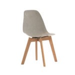 Feros Keeve – Stapelstuhl Gepolstert, Holz/Beige – Bild 2