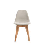 Feros Keeve – Stapelstuhl Gepolstert, Holz/Beige – Bild 3