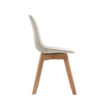 Feros Keeve – Stapelstuhl Gepolstert, Holz/Beige – Bild 5