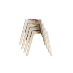 Feros Keeve – Stapelstuhl Gepolstert, Holz/Beige – Bild 6