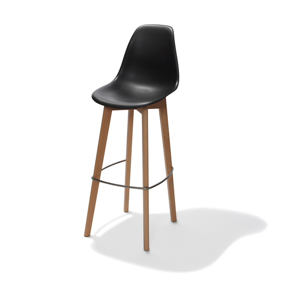 506F01SB-keeve-barchair-polypropylene-black-1.jpg Feros Keeve – Stapel Barstuhl, Holz/Schwarz – Bild 1