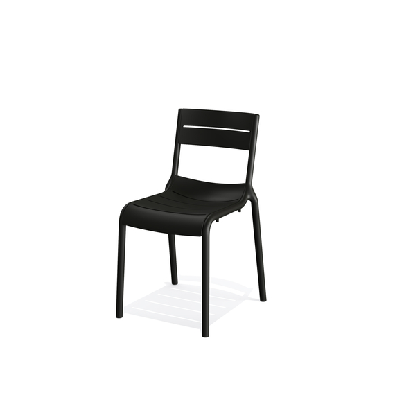 50703-calor-chair-black_1.jpg Feros Calor – Stapelstuhl, Schwarz – Bild 1