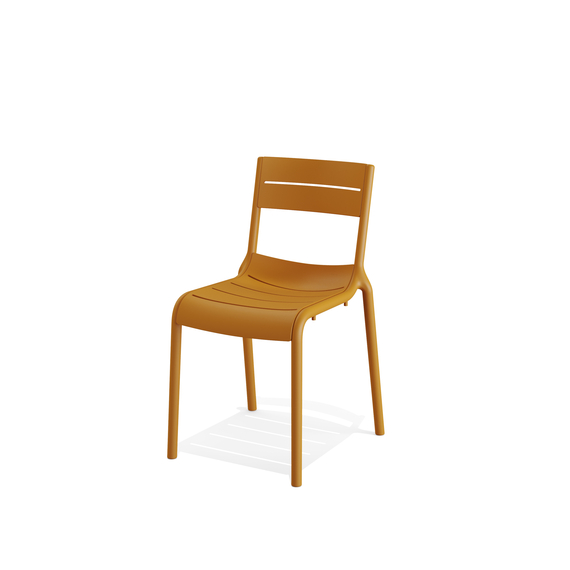 50704-calor-chair-yellow_1.jpg Feros Calor – Stapelstuhl, Gelb – Bild 1