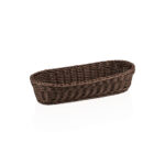 Weaver Pro Baguettekorb Systemkörbe, 40 x 16 x 8 cm, oval, braun, Polypropylen