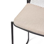 Feros Mase – Sitzkissen für Stuhl und Barstuhl, Sand – Bild 4