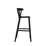 Feros Windson – Stapel Barstuhl, Schwarz – Bild 2