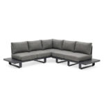Barths Porto - Lounge-Set 2,5-Sitzer, Anthrazit