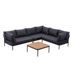 Barths Bordeaux - Lounge-Set, Anthrazit