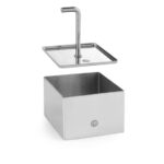 Hendi Speiseringe und Stampfer, quadratisch, Speisering, 67x67x(H)45mm – Bild 3