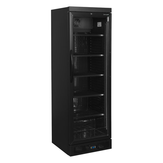 51519-CEV435-BLACK.jpg Tefcold Flaschenkühlschrank in Schwarz CEV435 BLACK, EEK C – Bild 1